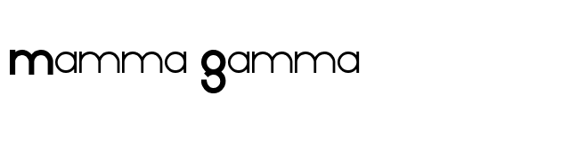 Mamma Gamma font preview