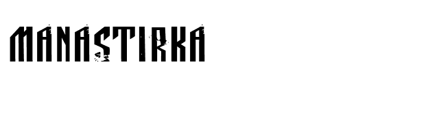 Manastirka font preview