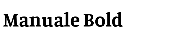 Manuale Bold font preview