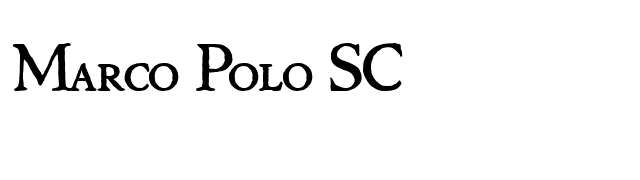 Marco Polo SC font preview