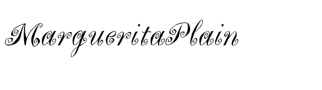 MargueritaPlain font preview