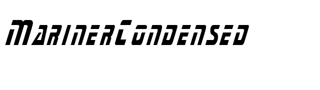 MarinerCondensed font preview