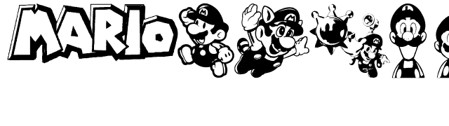 Mario and Luigi font preview