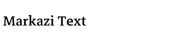 Markazi Text font preview