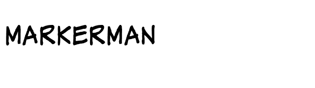 MarkerMan font preview