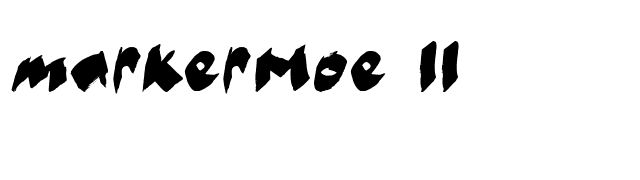 markerMoe II font preview