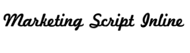 Marketing Script Inline font preview