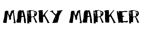 Marky Marker font preview