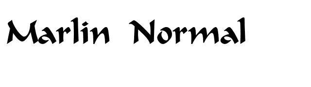 Marlin Normal font preview