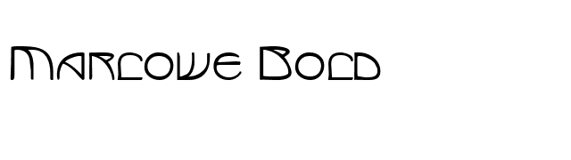 Marlowe Bold font preview