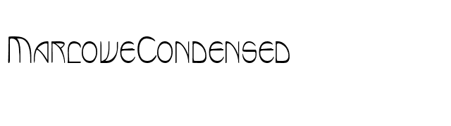 MarloweCondensed font preview