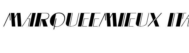 MarqueeMieux Italic font preview