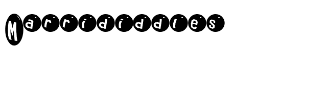 Marrididdles font preview