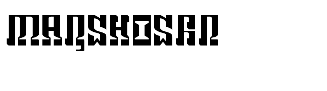 MARSHOSBN font preview