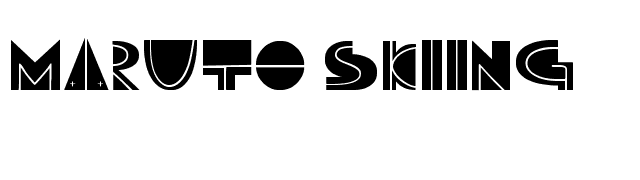 Maruto Skiing font preview