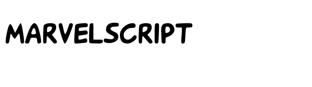 MarvelScript font preview