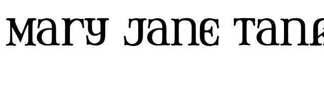 Mary Jane Tankard font preview