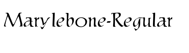 Marylebone-Regular font preview