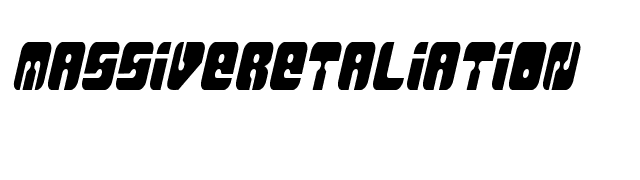 MassiveRetaliation font preview
