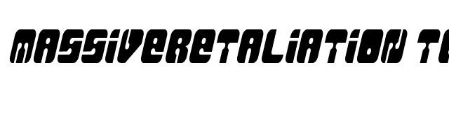 MassiveRetaliation TR font preview