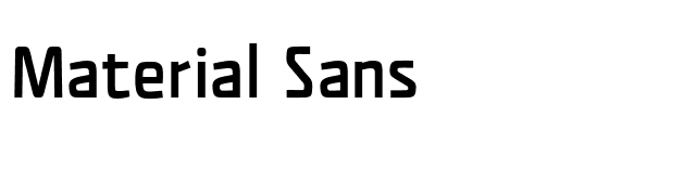 Material Sans font preview