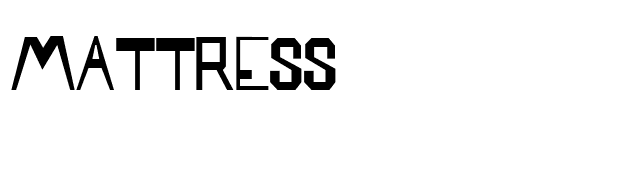 Mattress font preview