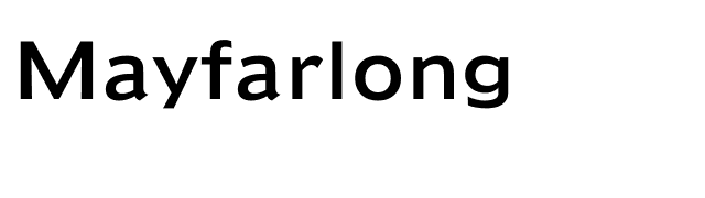 Mayfarlong font preview