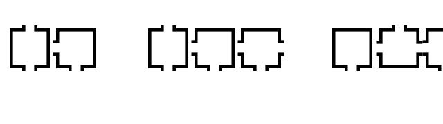 Maze Maker Dungeon Level 1F font preview