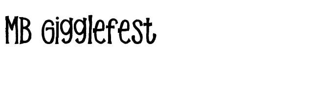 MB Gigglefest font preview