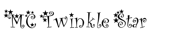 MC Twinkle Star font preview