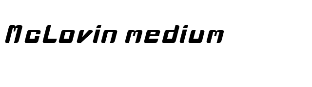 McLovin medium font preview