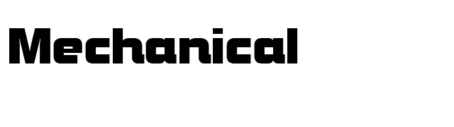 Mechanical font preview