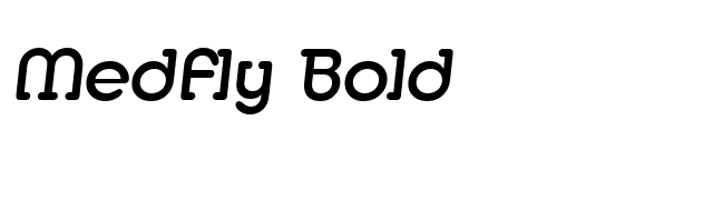 Medfly Bold font preview