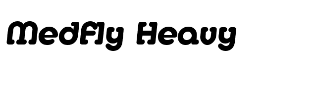 Medfly Heavy font preview