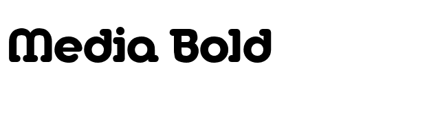 Media Bold font preview