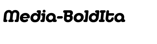 Media-BoldIta font preview