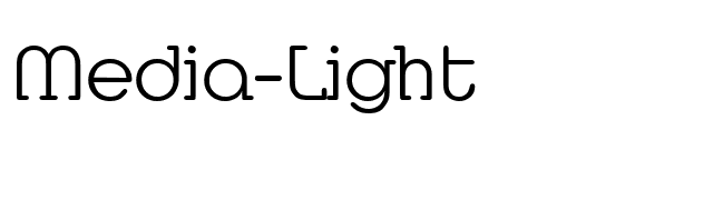 Media-Light font preview