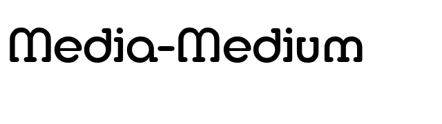 Media-Medium font preview