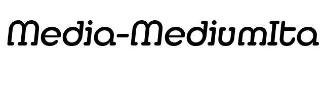 Media-MediumIta font preview