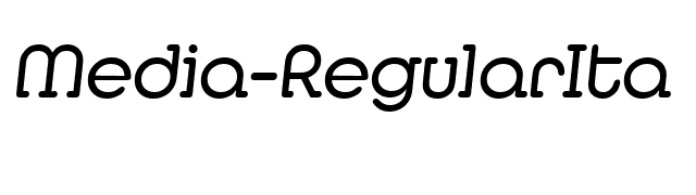 Media-RegularIta font preview