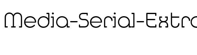 Media-Serial-ExtraLight-Regular font preview