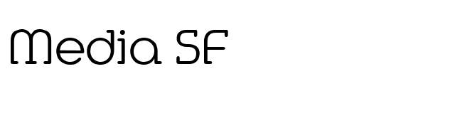 Media SF font preview