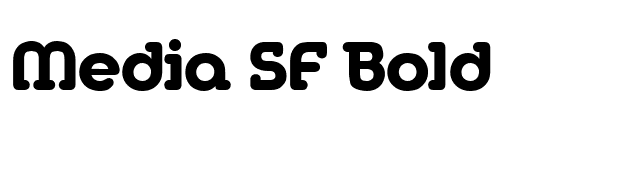 Media SF Bold font preview