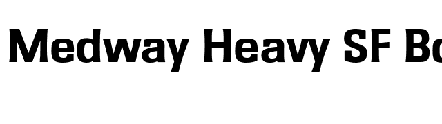 Medway Heavy SF Bold font preview