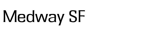 Medway SF font preview