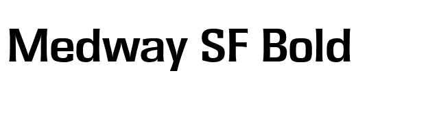 Medway SF Bold font preview