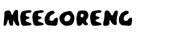 Meegoreng font preview