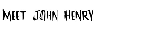 Meet John Henry font preview