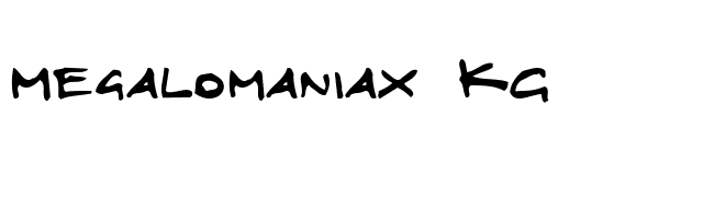 Megalomaniax KG font preview