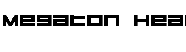 Megaton Heavy font preview